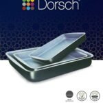 صينية فرن مستطيلة مغلفة بالسيراميك  31×45 سم أسود - Dorsch