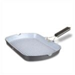 غريل مع مسكة قابل للطي 34 سم أسود مغلفة بالسيراميك - Dorsch