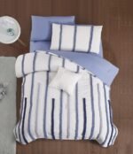 ⁦طقم لحاف مفرد ونصف 5 قطع أزرق - Elton⁩ - الصورة ⁦6⁩