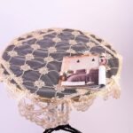 طقم شرشف طاولة دانتيل - Elvan