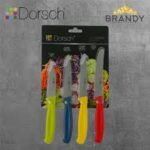 طقم 4 سكاكين متعدد الاستعمال 3 إنش أخضر +4 إنش ازرق + 4 إنش أصفر - Dorsch