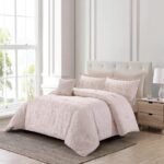 ⁦طقم لحاف كينج جاكار 7 قطع زهري - Maximos⁩ - الصورة ⁦6⁩