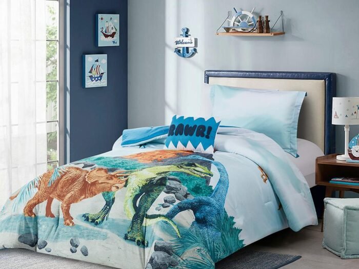 طقم لحاف مفرد ونص 5 قطع - Tuker Dinosaur