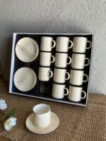 ⁦طقم فناجين قهوة 12\12 بورسلان⁩ - الصورة ⁦3⁩