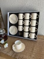⁦طقم فناجين قهوة 12\12 بورسلان⁩ - الصورة ⁦2⁩