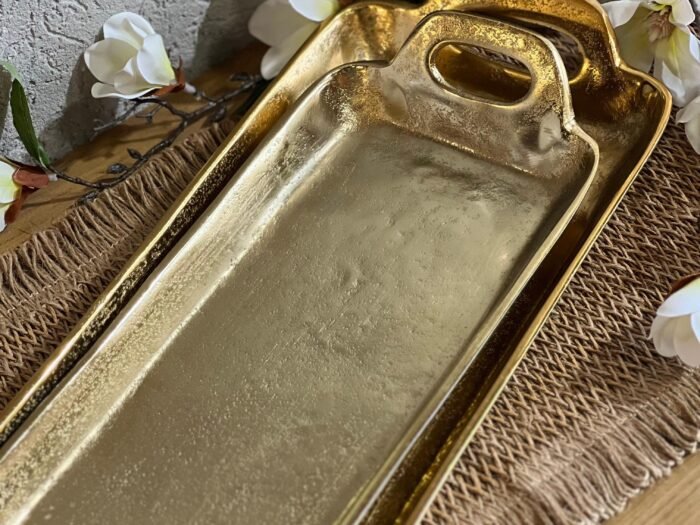 طقم صواني مستطيل نحاس هندي