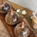 مضيفة 3 عين خشب هندي مدور مع غطاء زجاج
