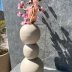 فازة تنك 3 طابات رمادي مع يد