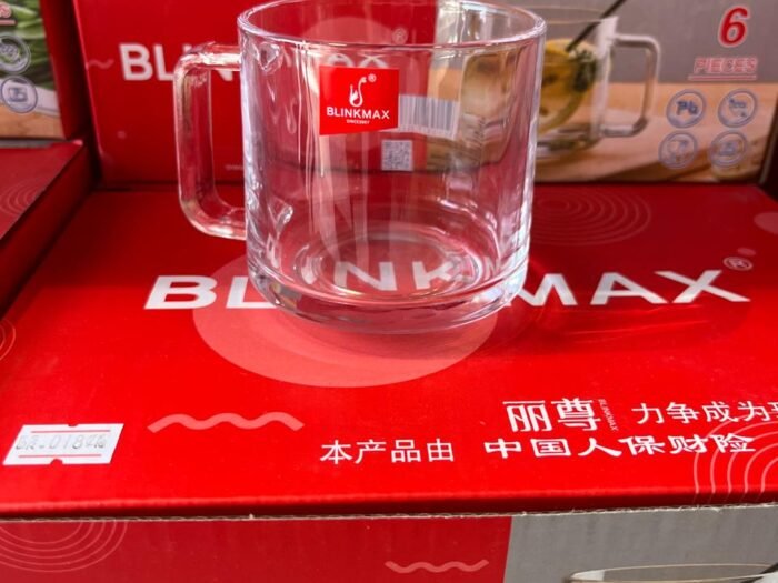 طقم كاسة شاي 6 زجاج سادة