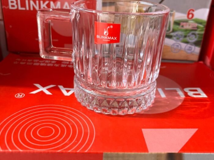 طقم كاسة شاي 6 زجاج سادة