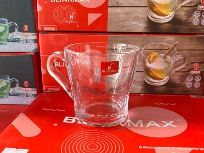 طقم كاسة شاي 6 زجاج سادة