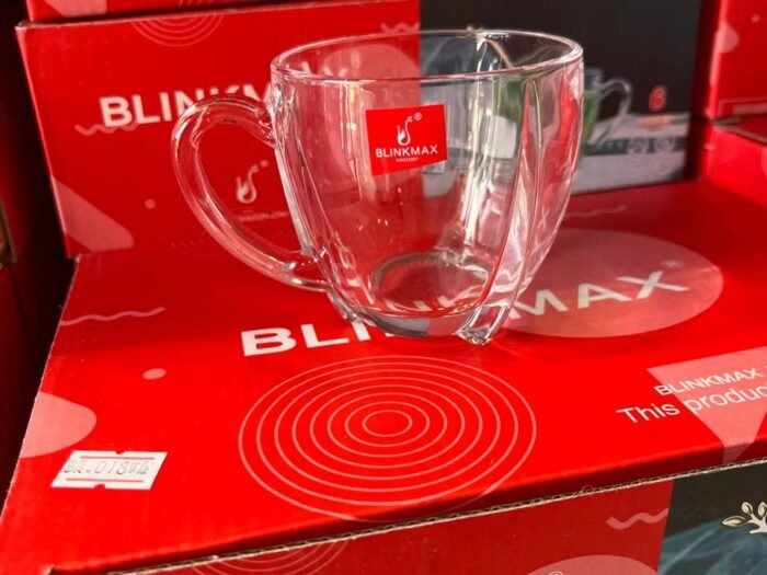 طقم كاسة شاي 6 زجاج سادة