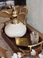 ثيرموس بطة 1 لتر ستانلس مع غطاء ضغط