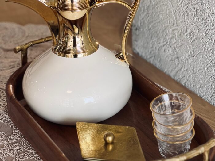 ثيرموس بطة 1 لتر ستانلس مع غطاء ضغط