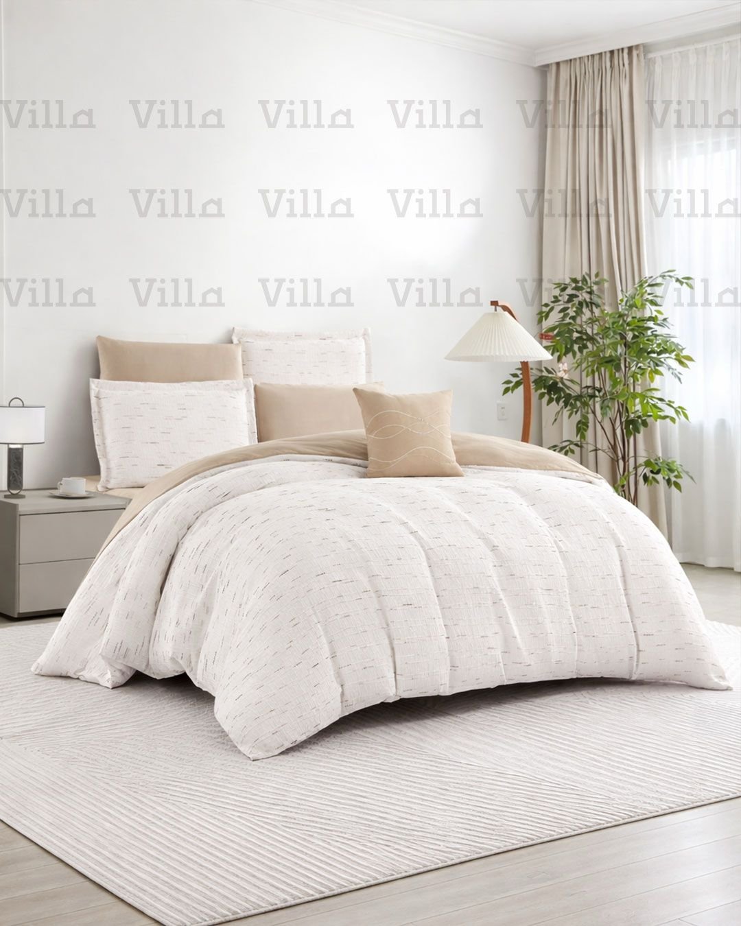 WhatsApp Image 2026-03-29 at 3.40.16 PM (2) طقم لحاف كينج 7 قطع بيج - Miral - الصورة 1