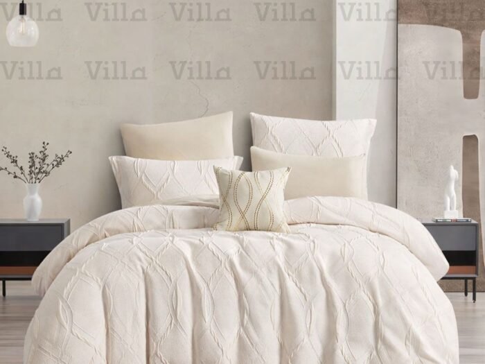 طقم لحاف كينج 7 قطع كريمي - Cool