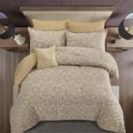 ⁦طقم لحاف كينج جاكار 7 قطع ذهبي - Paisley⁩ - الصورة ⁦7⁩