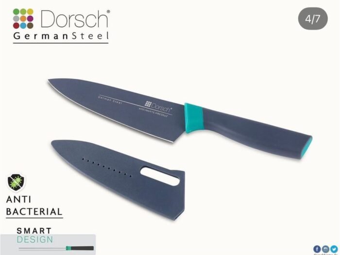 سكين شيف مطلي 7 إنش ستانلس الماني أخضر - Dorsch