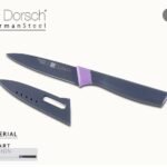 سكين تقشير مطلي 4 إنش ستانلس الماني بنفسجي - Dorsch