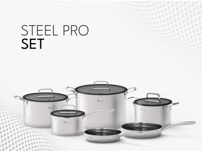 طقم طناجر ستانلس ستيل 6 قطع -  Dorsch