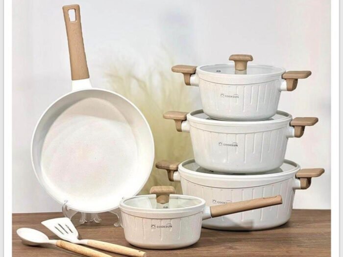 طقم طناجر جرانيت بيج 5 قطع