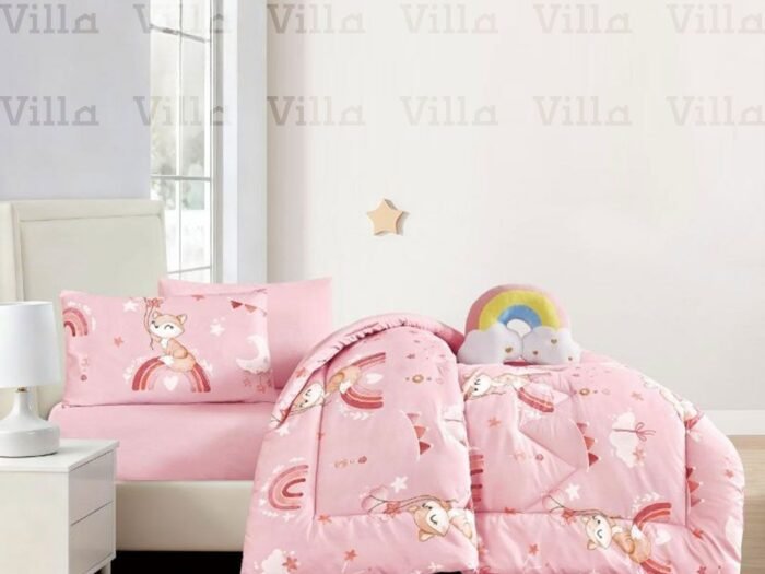 لحاف أطفال صيفي مفرد ونص 5 قطع - 16  Julia