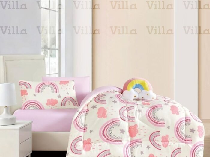 لحاف أطفال صيفي مفرد ونص 5 قطع - 17  Julia