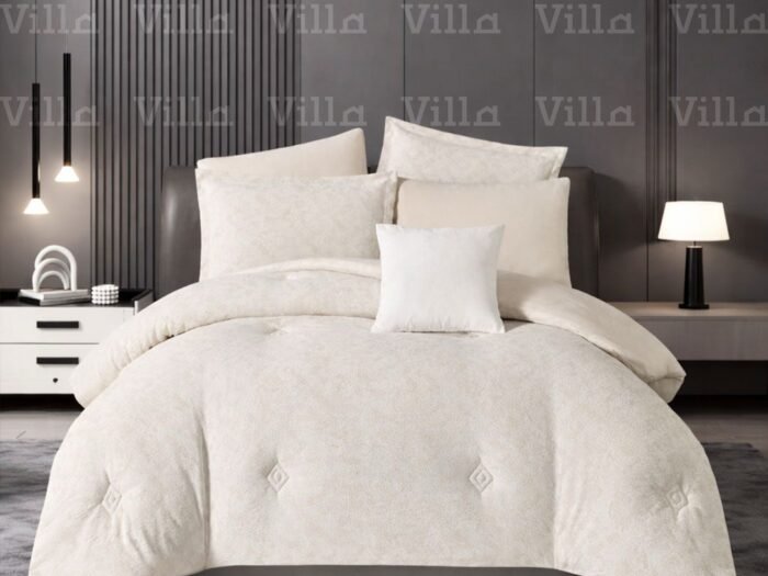 طقم لحاف مجوز 7 قطع آيفوري  - NOVA