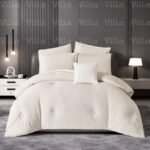 طقم لحاف مجوز 7 قطع آيفوري  - NOVA