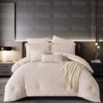 طقم لحاف مجوز 9 قطع بيج - GLOW 02