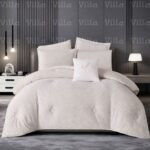 طقم لحاف مجوز 7 قطع كريمي - NOVA