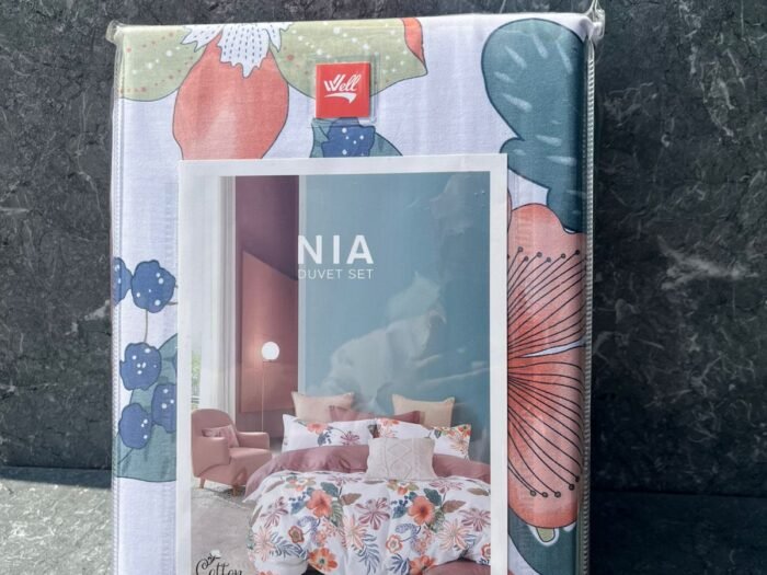 طقم ملاحف قطن صيفي مجوز  مايكروفيبر - Nia