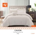 طقم لحاف كينج 7 قطع آيفوري - Cavion